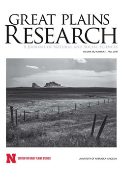 Great Plains Research cover