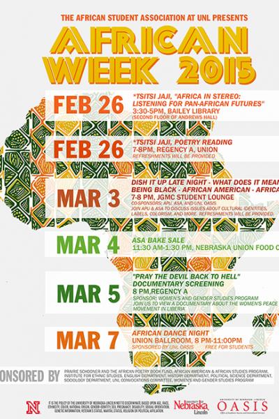 'African Week' events open with poetry reading, discussion