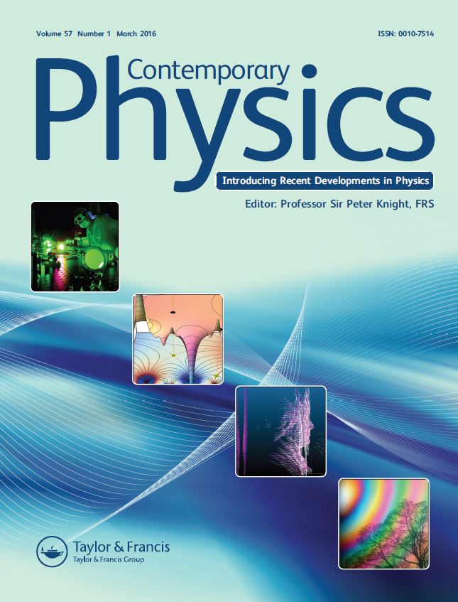 Diocles Featured on 2016 Cover of Contemporary Physics