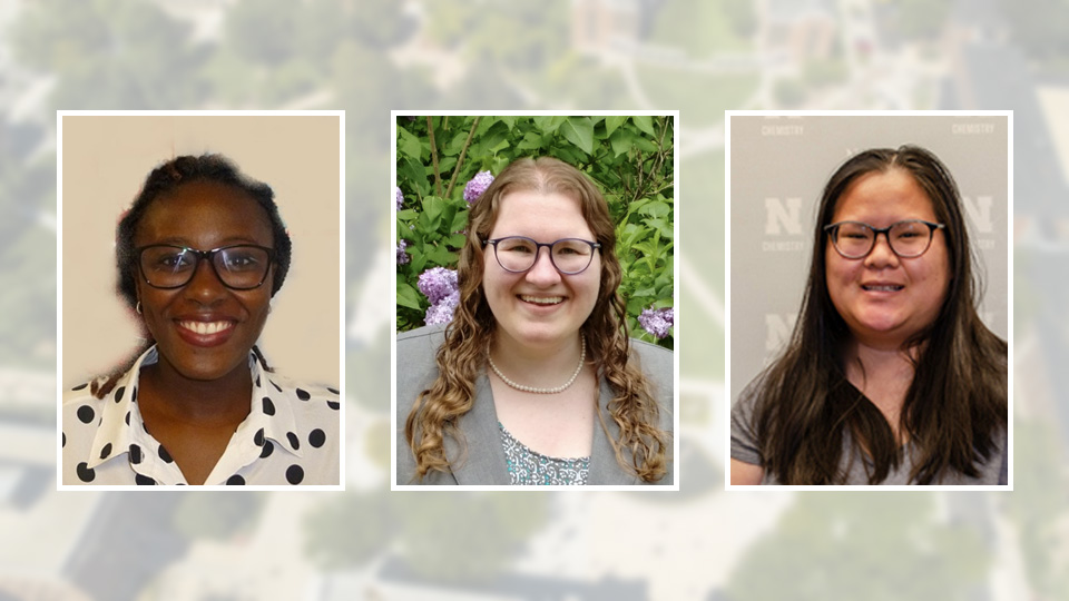 Three graduate students selected for inaugural Student Research Days Slam