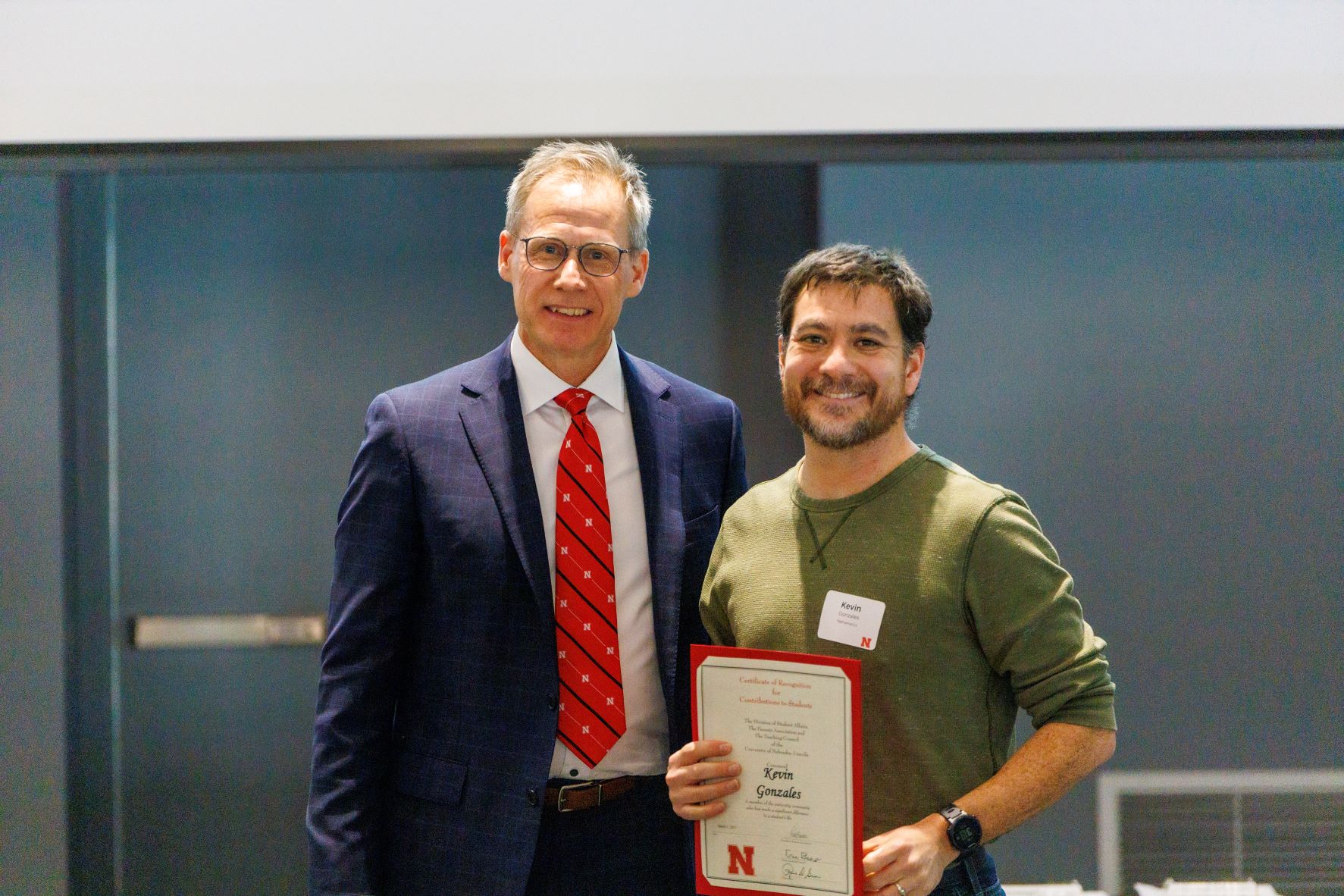Dean Mark E. Button and Kevin Gonzalez