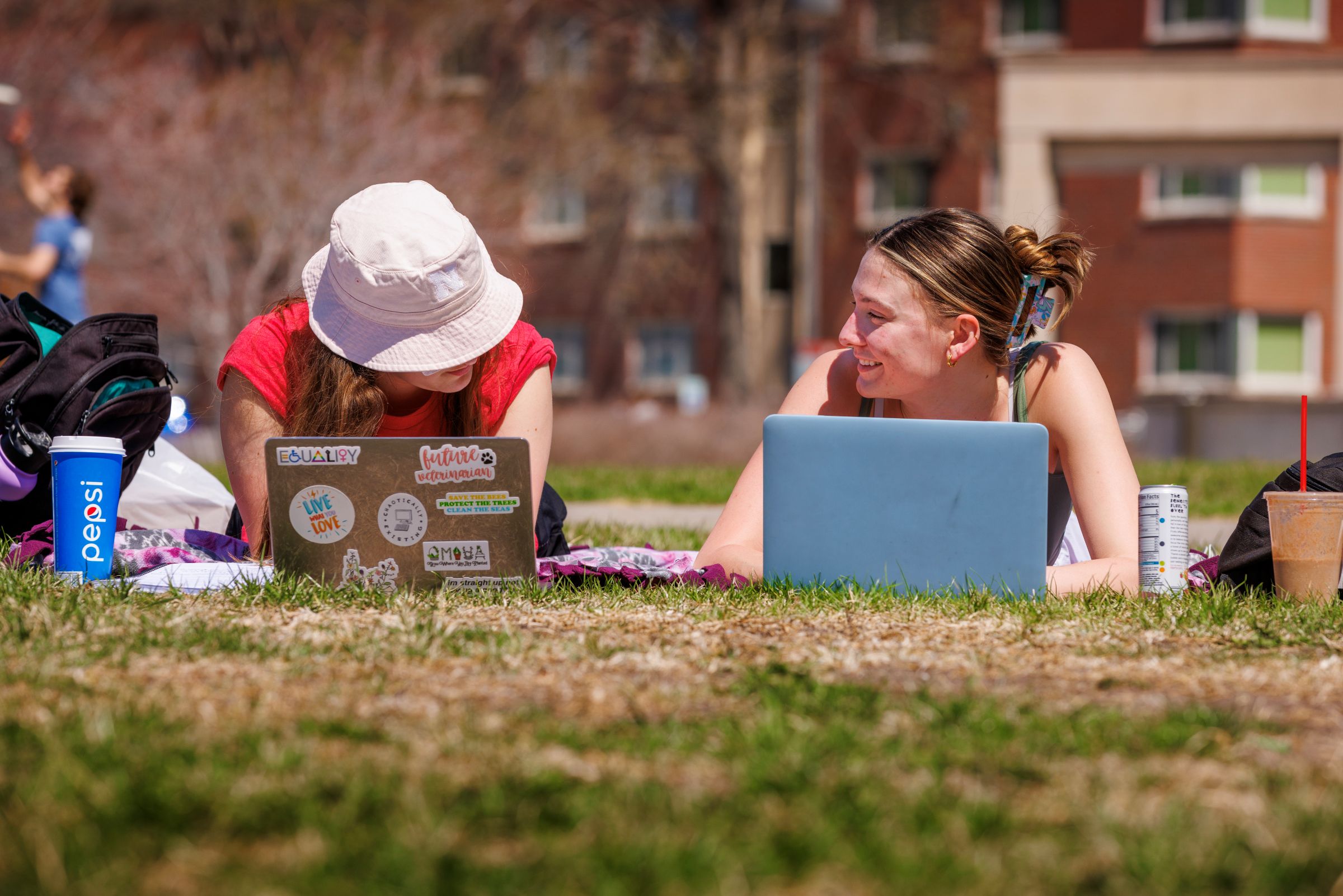 Students on campus