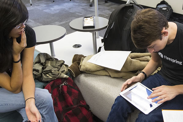 Students in the Language Lab