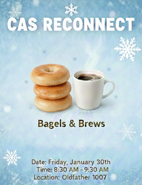 CAS Reconnect Bagels and Brews