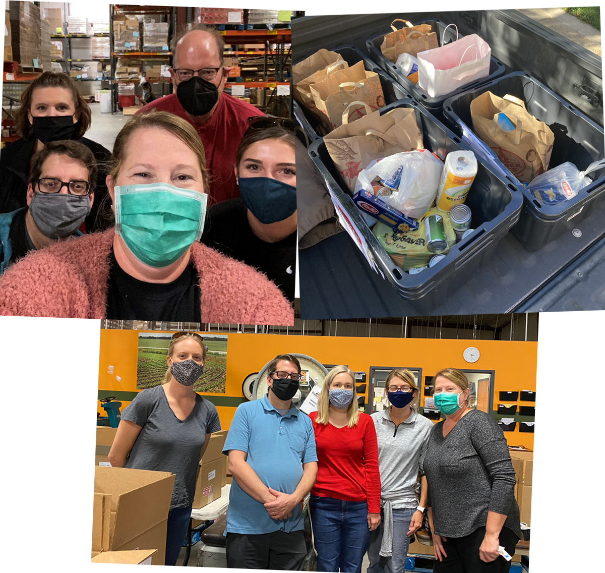 Food Bank team collage