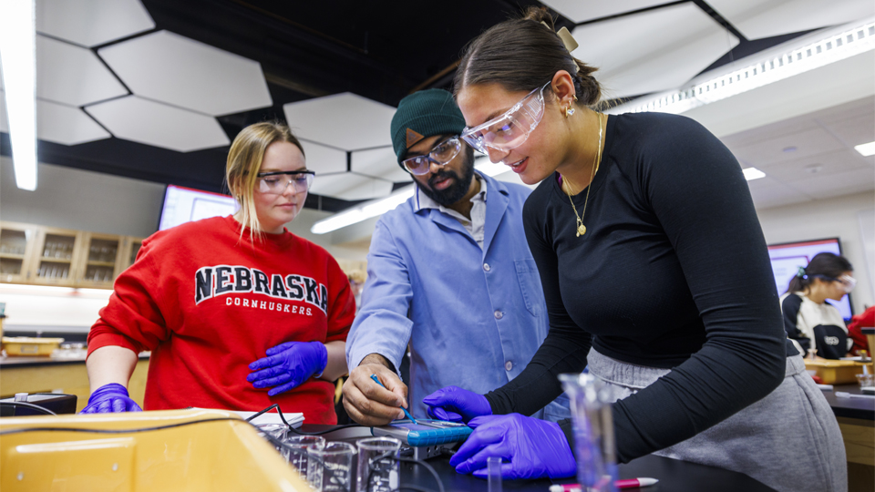 Students in lab