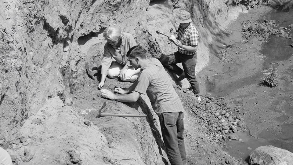 Geology students in 1966