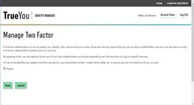 Manage Two Factor