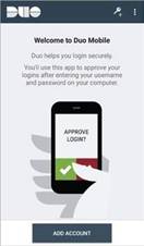 Welcome screen for Duo Mobile