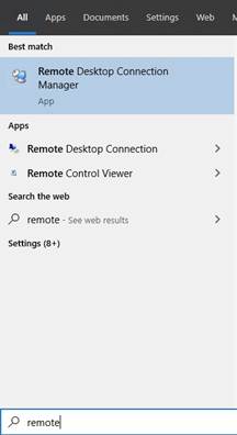 Search menu 