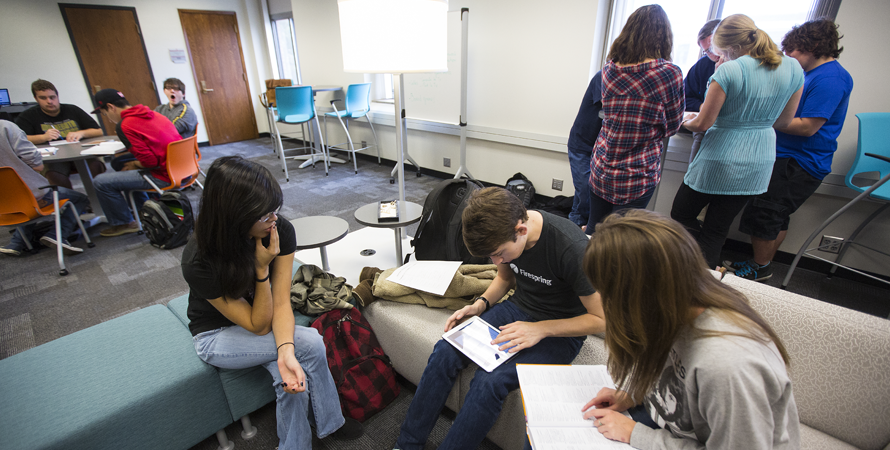 Students in Language Lab