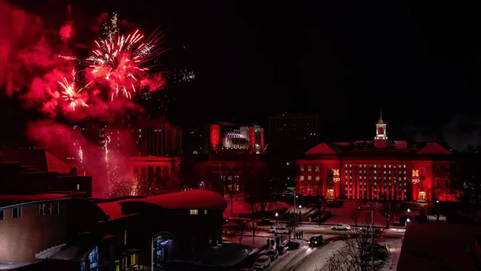 Fireworks on campus