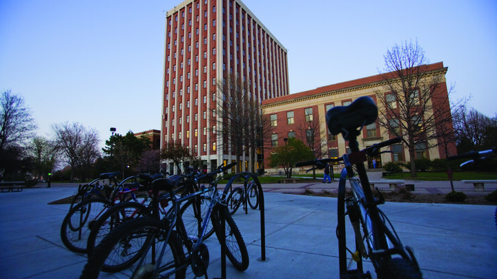Oldfather Hall (left) is home to UNL's College of Arts and Sciences. The college honored four faculty for outstanding accomplishments in teaching and research.