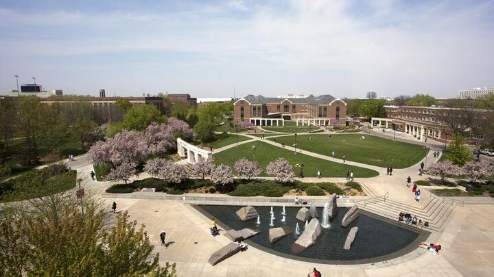 Campus in spring