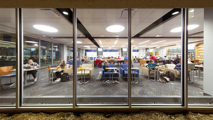 Students in the Learning Commons