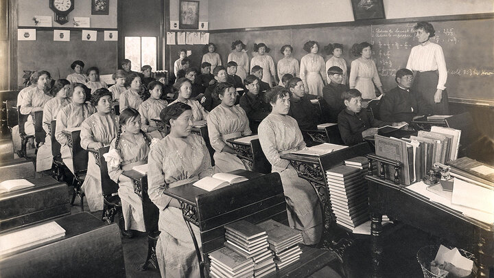 The Genoa Indian School in 1911