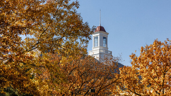 Campus during the fall time