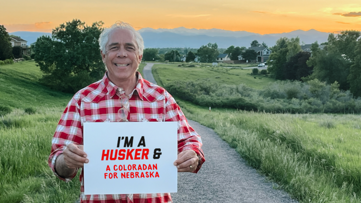 Dan Spencer is photographed on a gravel road.