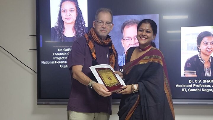 Bill Belcher with student awardee