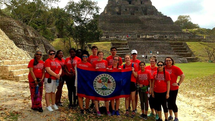 Group of students in Belize