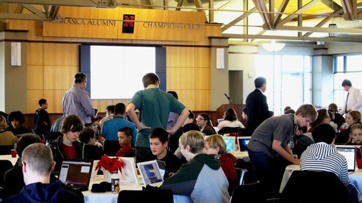 Lincoln students participated in "Hour of Code" at the Champions Club on Dec. 12.