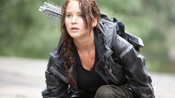 Jennifer Lawrence plays Katniss Everdeen in "The Hunger Games" movies.