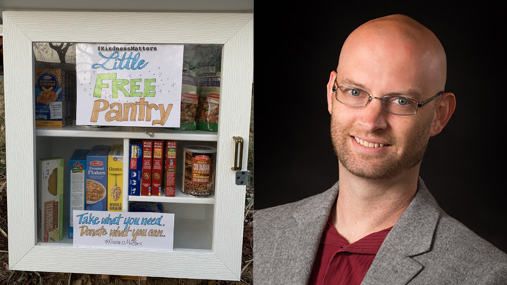 Michael Reinmiller and Little Free Pantry