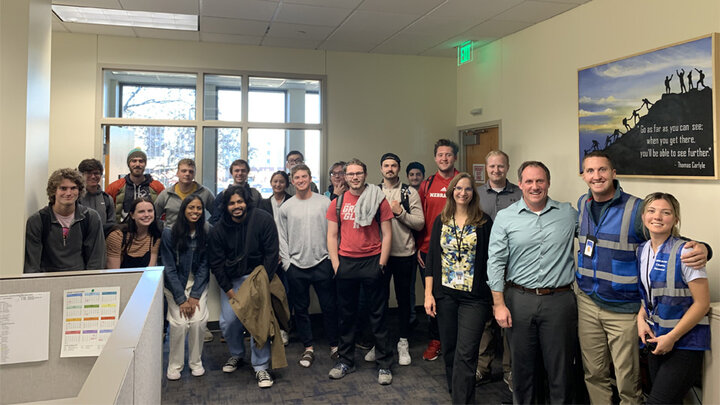 Math in the City students visiting the county assessor's office