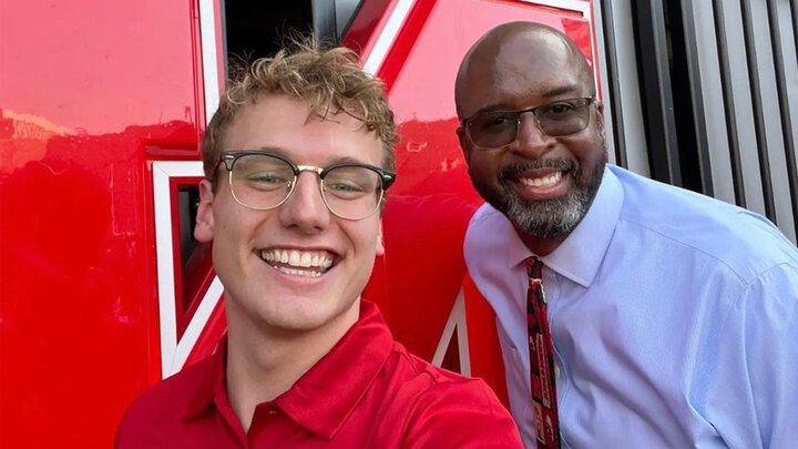 Paul Pechous and Chancellor Bennett