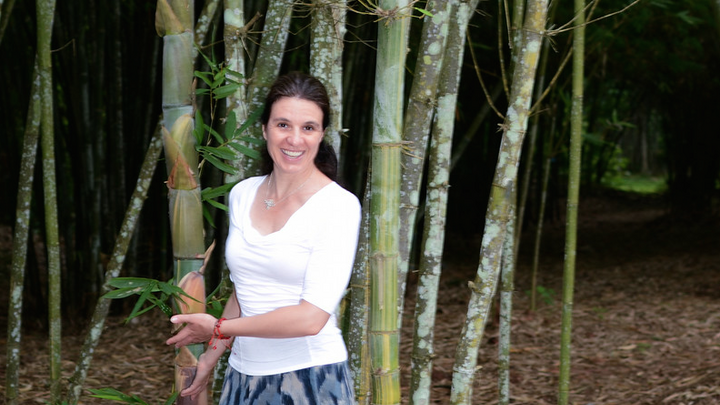 UNL's Sabrina Russo at Xishuangbanna Tropical Botanical Garden in Yunnan, China.