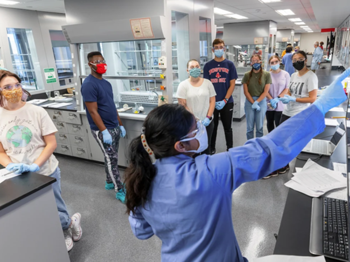 Students in lab